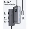 Orico USB-C Docking Station με HDMI 4K PD και σύνδεση 2 Οθονών Γκρι (PW11-6PR-GY-EP)