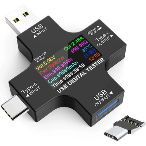 Συσκευή Ελέγχου Ορθής Λειτουργίας Θύρας USB με 12 Λειτουργίες