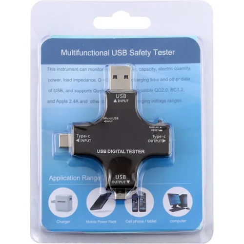 Συσκευή Ελέγχου Ορθής Λειτουργίας Θύρας USB με 12 Λειτουργίες
