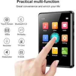 Ruizu MP3 Player (8GB) με Οθόνη Αφής 2.8" Μαύρο
