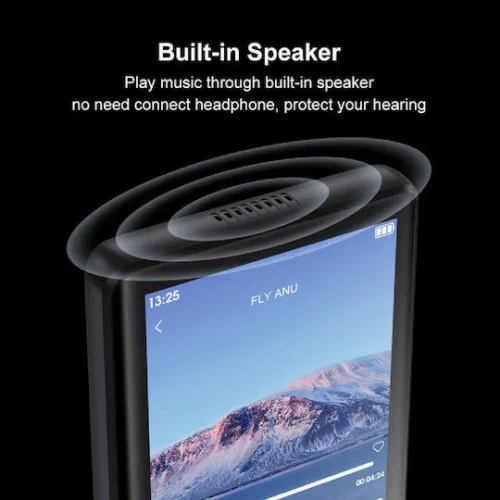 Ruizu MP3 Player (8GB) με Οθόνη Αφής 2.8" Μαύρο