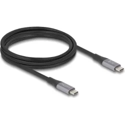 DeLock USB 4 Video Cable USB-C male - USB-C 240W PD Μαύρο 2m 81192