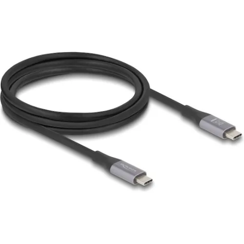DeLock USB 4 Video Cable USB-C male - USB-C 240W PD Μαύρο 2m 81192