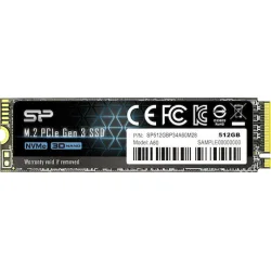 Silicon Power PCIe Gen3×4 P34A60 SSD 512GB τύπου M.2 με σύνδεση PCI Express 3.0 SP512GBP34A60M28