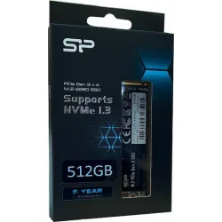 Silicon Power PCIe Gen3×4 P34A60 SSD 512GB τύπου M.2 με σύνδεση PCI Express 3.0 SP512GBP34A60M28