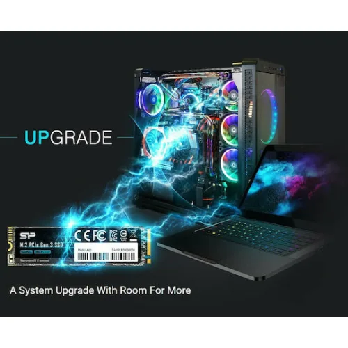 Silicon Power PCIe Gen3×4 P34A60 SSD 512GB τύπου M.2 με σύνδεση PCI Express 3.0 SP512GBP34A60M28