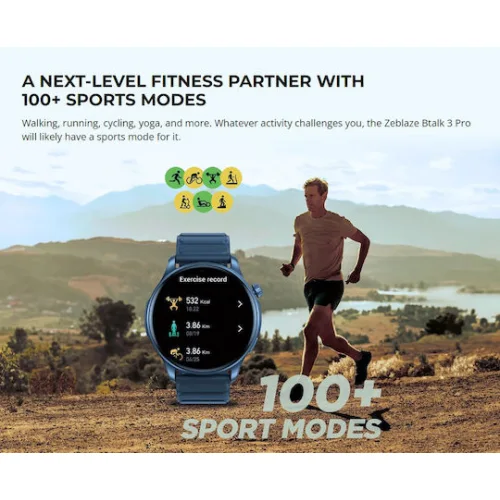 Zeblaze Btalk 3 Pro Smartwatch με Παλμογράφο (Γκρι)
