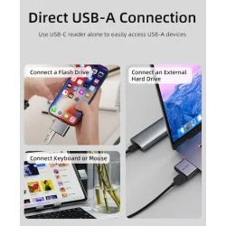 Cabletime Card Reader USB 3.0 Type-C για SD ΓκριΚωδικός: CT-ACCD3-AG