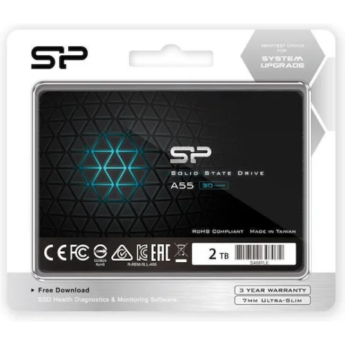 Silicon Power Ace A55 SSD 2TB τύπου 2.5'' με σύνδεση SATA III SP002TBSS3A55S25