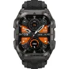 Kospet Tank M4 Stainless Steel 50mm Αδιάβροχο Smartwatch με Παλμογράφο (Μαύρο - M/L)