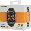 Kospet Tank M4 Stainless Steel 50mm Αδιάβροχο Smartwatch με Παλμογράφο (Μαύρο - M/L)