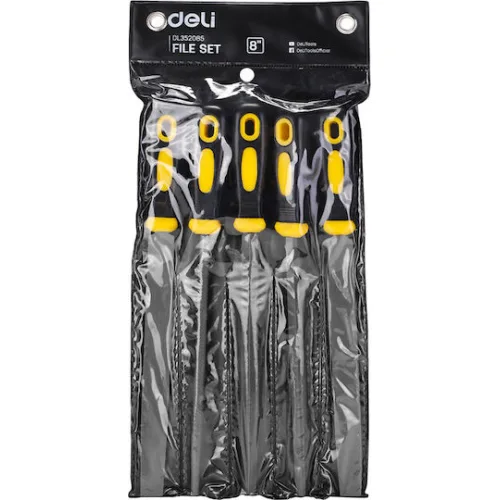Deli DL352085 Σετ Λίμες με Λαβή 5τμχ