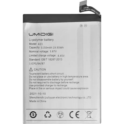 UmiDigi BAT-A11S Μπαταρία Αντικατάστασης 5150mAh για A11S