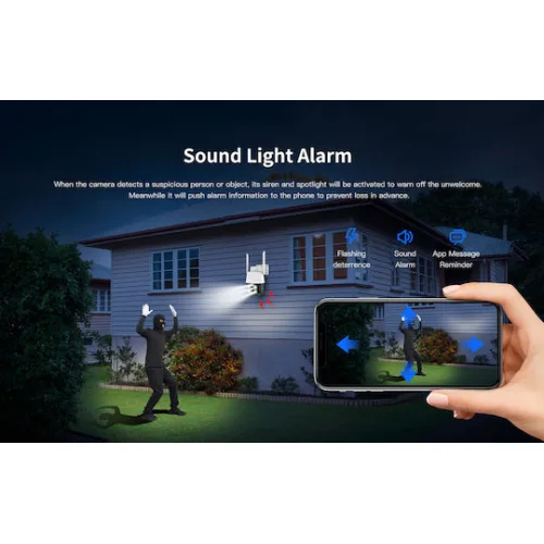 Vstarcam CS610Q IP Κάμερα Παρακολούθησης Wi-Fi 4K Αδιάβροχη με Αμφίδρομη Επικοινωνία και Φακό 4mm
