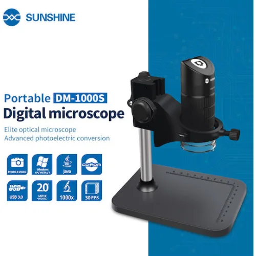 Sunshine Ψηφιακό Μικροσκόπιο USB Μονόφθαλμο 50x-100xxΚωδικός: DM-1000S