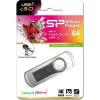 Silicon Power Jewel J80 64GB USB 3.0 Stick Ασημί