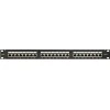 Pulsar Patch Panel για Rack 1U 19" 24 Θυρών cat6 ΜαύροΚωδικός: RP-F24V6