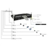 Pulsar Patch Panel για Rack 1U 19" 24 Θυρών cat6 ΜαύροΚωδικός: RP-F24V6