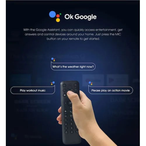 Mecool TV Box MCL-KM7SE 4K UHD με WiFi USB 2.0 2GB RAM και 32GB Αποθηκευτικό Χώρο με Λειτουργικό Android και Google Assistant