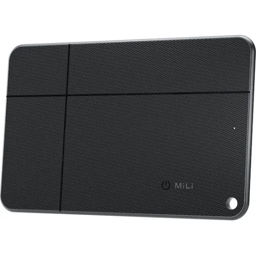 MiLi MiCard Duo Apple Find My & Google Find Hub Μαύρο Επαναφορτιζόμενο