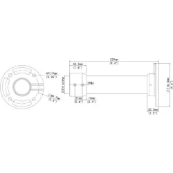 Uniarch Βάση για Κάμερες Συστημάτων CCTV Λευκό TR-CE45-IN