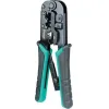 Proskit Πρέσα Ακροδεκτών Δικτύου RJ12, RJ11, RJ45, RJ10 με Απογυμνωτή & Μηχανισμό Καστάνιας (Μήκος 180mm)Κωδικός: CP-376TR