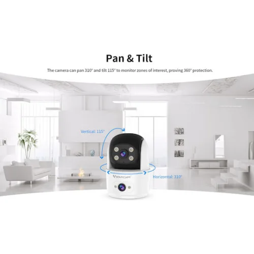 Vstarcam C996DR IP Dual Κάμερα Παρακολούθησης Wi-Fi Full HD 1080p με Αμφίδρομη Επικοινωνία και Φακό 4mm