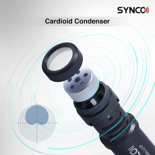 Synco SY-U1P-MMIC Μικρόφωνο 3.5mm Shock Mounted για Φωνητικά