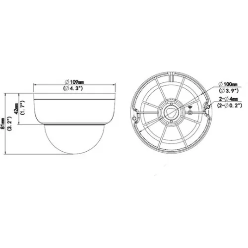 Uniarch IPC-D125-PF28 IP Κάμερα Παρακολούθησης Full HD+ 5MP Αδιάβροχη με Ηχείο και Φακό 2.8mm