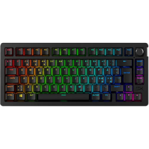 HyperX Alloy Rise 75 Mechanical Gaming Wireless Keyboard (US Layout) - Black -91Y91AA