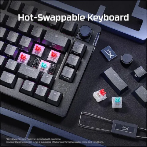 HyperX Alloy Rise 75 Mechanical Gaming Wireless Keyboard (US Layout) - Black -91Y91AA
