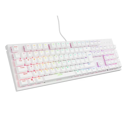 Genesis Gaming Keyboard Thor 303 White US Mechanical RGB, Silent Switch, Hot Swap (NKG-1879) (GNSNKG-1879)