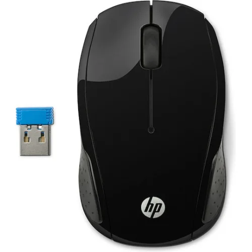 HP 200 Ασύρματο Ποντίκι Μαύρο