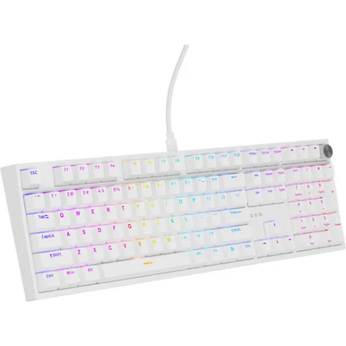 Genesis Gaming Keyboard Thor 404 US RGB Mechanical White Gateron Yellow Pro (NKG-2299) (GNSNKG-2299)