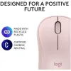 MOUSE LOGITECH WRLS M240 ROSE