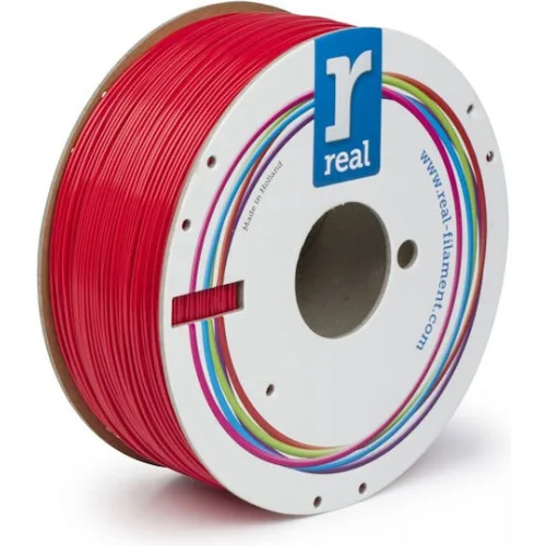 REAL ABS Plus 3D Printer Filament -Red - spool of 1Kg - 2.85mm (REALABSPLUSRED1000MM285)