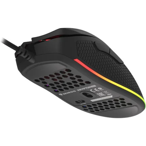 Genesis Gaming Mouse Krypton 555 8000DPI, RGB, Black Software (NMG-1839) (GNSNMG-1839)