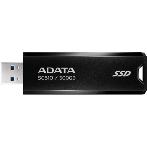 Adata SSD External SC610 500GB USB3.2a Gen2 Black (SC610-500G-CBK/RD) (ADASC610-500G-CBK-RD)