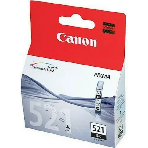 Canon Μελάνι Inkjet CLI-521BK Black Blister Pack (2933B001) (CANCLI-521BKBP)