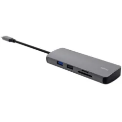 Trust adapter USB-C DALYX 8-IN-1 / 2 C - 2 USB - 1 HDMI - 1 Ether. 1 Reader 25672