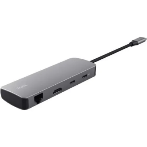 Trust adapter USB-C DALYX 8-IN-1 / 2 C - 2 USB - 1 HDMI - 1 Ether. 1 Reader 25672