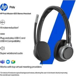 HP Poly Mission 625 USB HEADSET (C01C6AA)