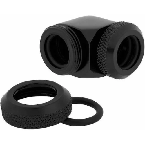 Corsair OD Fitting Pipe Hydro X Series XF Hardline 90°  Twin Pack - Black - CX-9052022-WW