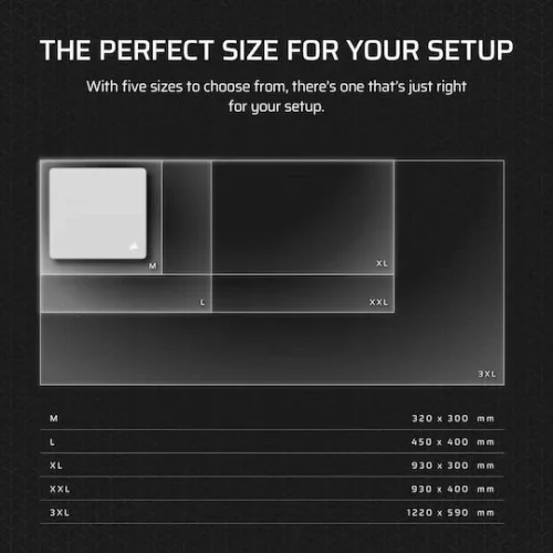 Corsair Mm Extended Mouse Pad XXL (930mm) Μαύρο CH-941D070-WW