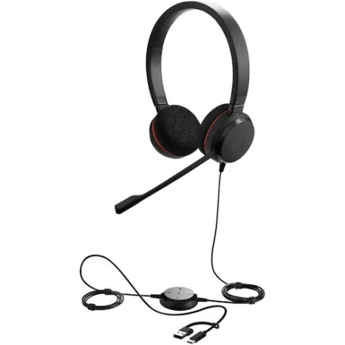 Jabra Evolve 20 Mono MS, USB C/A adapter - PN 4993-823-169