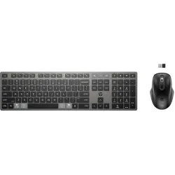 HP 720 Multi-Device Rechargeable Wireless Keyboard and Mouse Combo - Black - 9T5A9AA