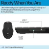 HP 720 Multi-Device Rechargeable Wireless Keyboard and Mouse Combo - Black - 9T5A9AA