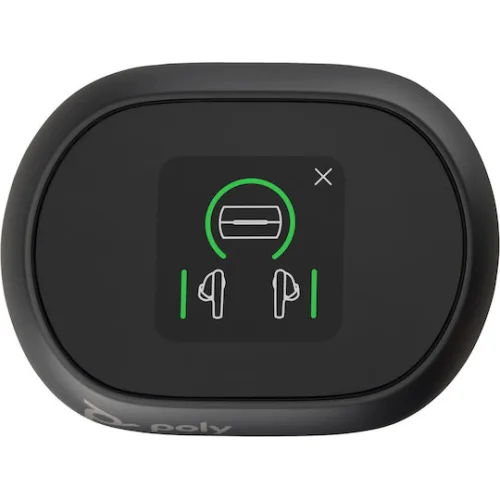 Poly Voyager Free 60+ UC M Carbon Black / BT700 USB-C Adapter + Touchscreen Charge Case - PN 7Y8H0AA