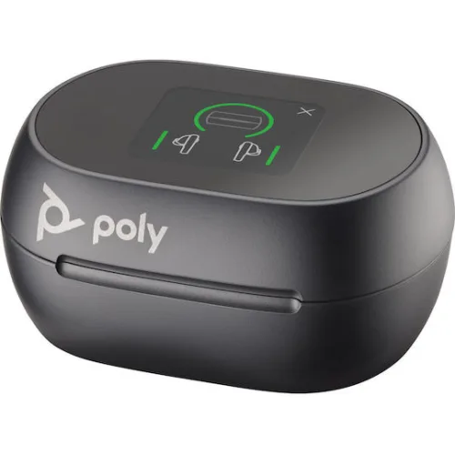Poly Voyager Free 60+ UC M Carbon Black / BT700 USB-C Adapter + Touchscreen Charge Case - PN 7Y8H0AA