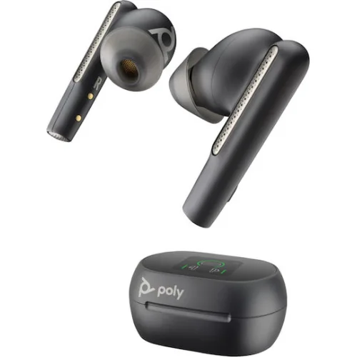 Poly Voyager Free 60+ UC M Carbon Black / BT700 USB-C Adapter + Touchscreen Charge Case - PN 7Y8H0AA